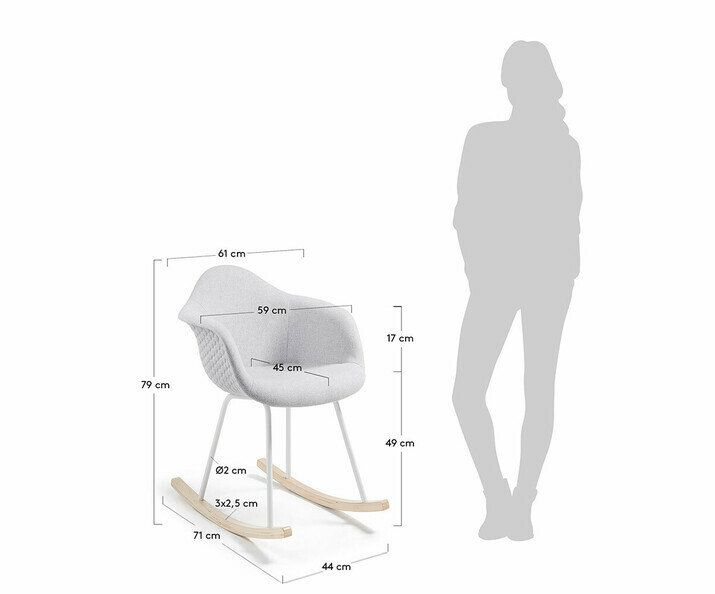 Dimensions fauteuil  bascule Emmy